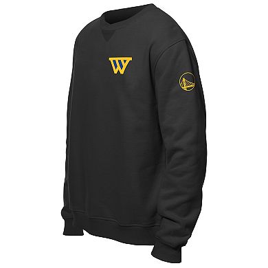 "Men's New Era Black Golden State Warriors ""W"" Statement Pullover Sweatshirt"