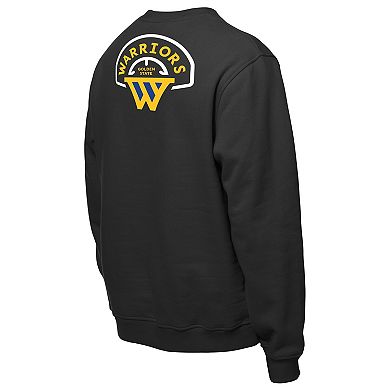 "Men's New Era Black Golden State Warriors ""W"" Statement Pullover Sweatshirt"