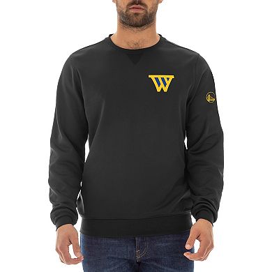 "Men's New Era Black Golden State Warriors ""W"" Statement Pullover Sweatshirt"