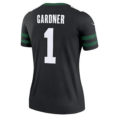 Women's Nike Ahmad Sauce Gardner Legacy Black New York Jets Alternate Legend Player Performance Top