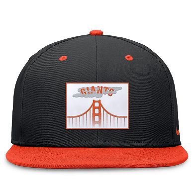 Men's Nike Black/Orange San Francisco Giants City Connect True Fitted Hat