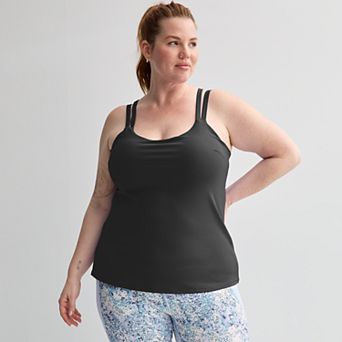 Plus Size Tek Gear® Ultrastretch Strappy Bra Tank Top