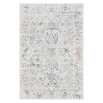 nuLOOM Everlee Faded Persian Machine Washable Area Rug