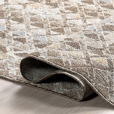 nuLOOM Carley Machine Washable Geometric Area Rug