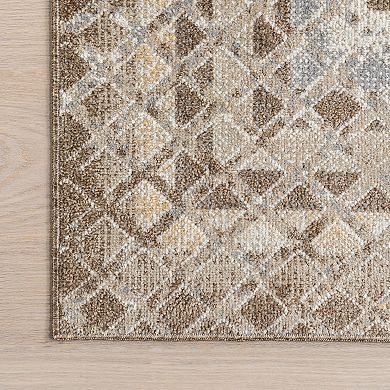 nuLOOM Carley Machine Washable Geometric Area Rug
