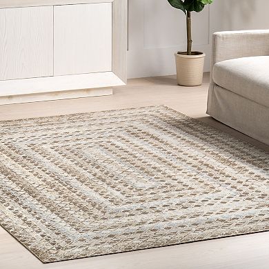 nuLOOM Carley Machine Washable Geometric Area Rug