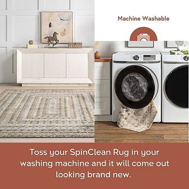 nuLOOM Carley Machine Washable Geometric Area Rug
