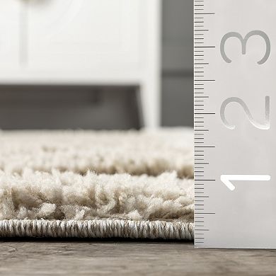nuLOOM Cordelia Fragmented Stripes Tasseled Area Rug