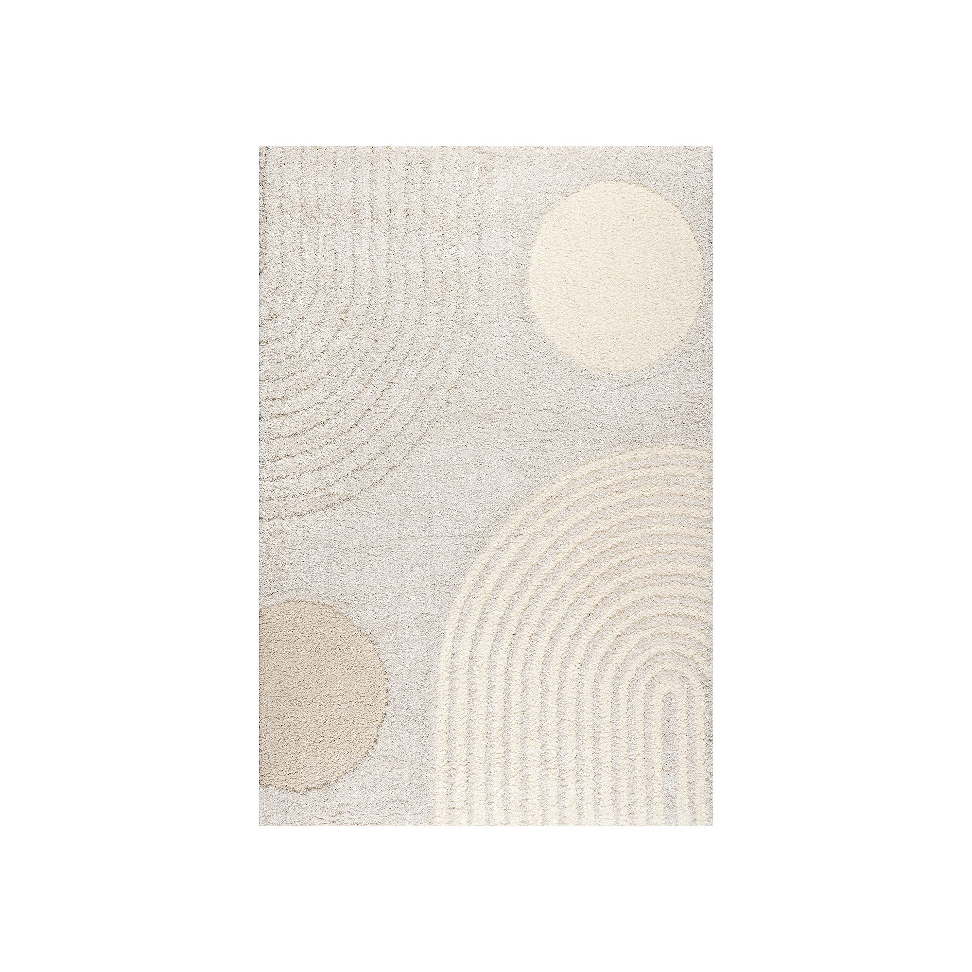 nuLOOM Gloria Abstract Shag Area Rug, Beige