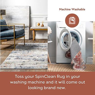 nuLOOM Aaliyah Casual Abstract Machine Washable Area Rug