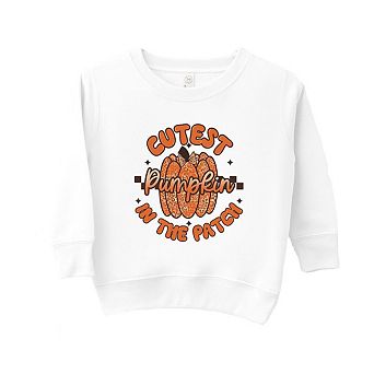Cutest Pumpkin Leopard Print Toddler Graphic Sweatshirt