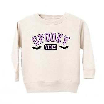 Spooky Vibes Bats Toddler Graphic Sweatshirt
