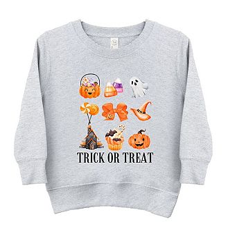 Trick Or Treat Chart Toddler Graphic Sweatshirt