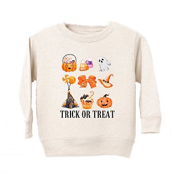 Trick Or Treat Chart Toddler Graphic Sweatshirt