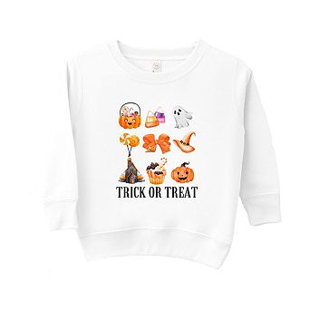 Trick Or Treat Chart Toddler Graphic Sweatshirt