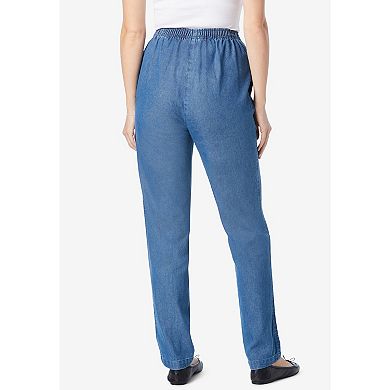 Woman Within Women's Plus Size Petite 7-Day Straight-Leg Denim Jean