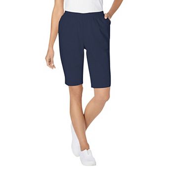 Woman Within Plus Size Fineline Denim Short