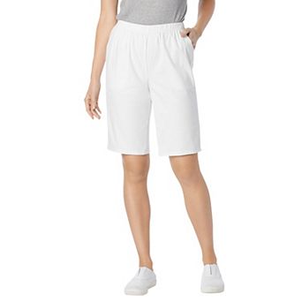 Woman Within Plus Size Fineline Denim Short