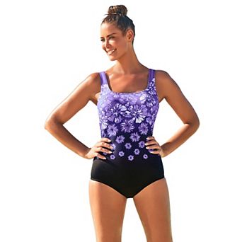 Swimsuits for All Women's Chlorine Resistant Tank One Piece Swimsuit