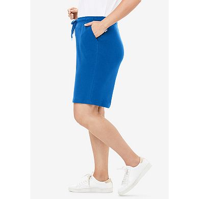 Woman Within Plus Size Sport Knit Short