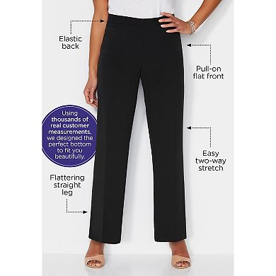 Catherines Women's Plus Size Refined Pull-On Pant