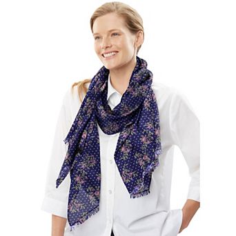 Woman Within Women's Plus Size Lightweight Scarf