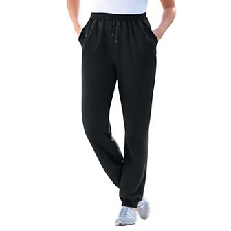 Woman Within Plus Size Better-Fleece Pull-On Jogger Sweatpants