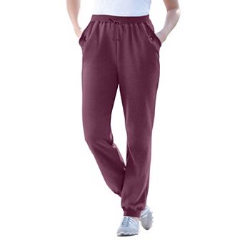 Woman Within Plus Size Better-Fleece Pull-On Jogger Sweatpants