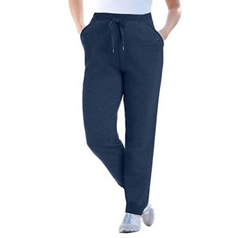 Woman Within Plus Size Better-Fleece Pull-On Jogger Sweatpants