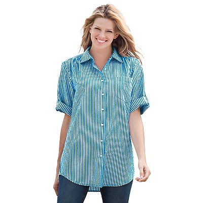 ladies cotton night dress Coyuchi, Women's Isla Organic Cotton Night Dress Large Tidal Meadow , L, Sustainable Materials main image 1