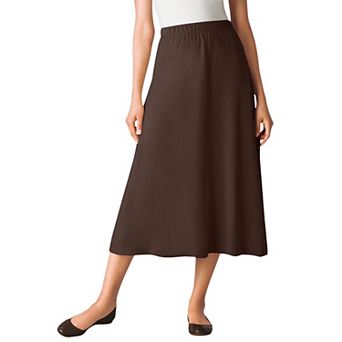 Woman Within Plus Size Petite 7-Day Knit A-Line Skirt