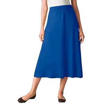 Woman Within Plus Size Petite 7-Day Knit A-Line Skirt