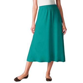 Woman Within Plus Size Petite 7-Day Knit A-Line Skirt