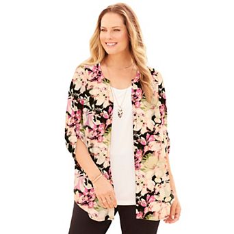 Catherines Women's Plus Size Petite Breezeway Georgette Blouse