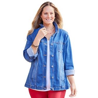 Catherines Women's Plus Size Classic Jean Jacket