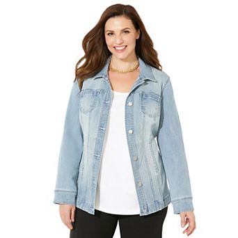 Catherines Women's Plus Size Classic Jean Jacket