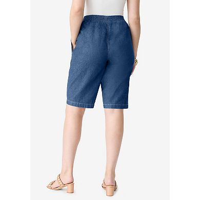 Roaman's Women's Plus Size Easy-Wear Bermuda Short