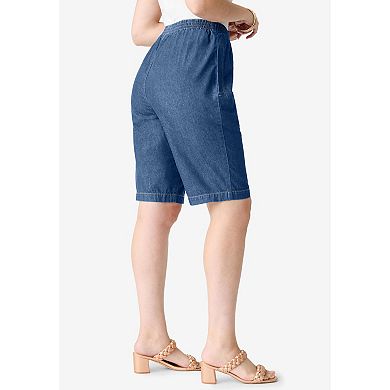 Roaman's Women's Plus Size Easy-Wear Bermuda Short