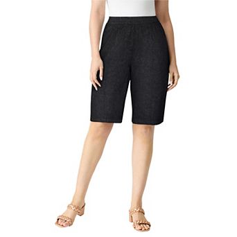 Roaman's Women's Plus Size Plus Size Easy-Wear Bermuda Short