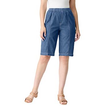Roaman's Women's Plus Size Plus Size Easy-Wear Bermuda Short