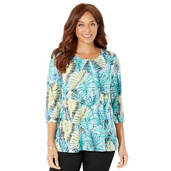 Catherines Women's Plus Size Poetry Tiered Tee