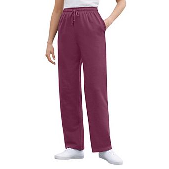 Woman Within Plus Size Petite Better-Fleece Pull-On Drawstring Sweatpants