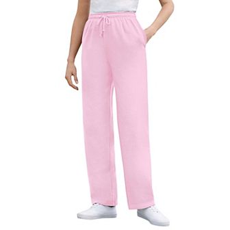 Woman Within Plus Size Petite Better-Fleece Pull-On Drawstring Sweatpants