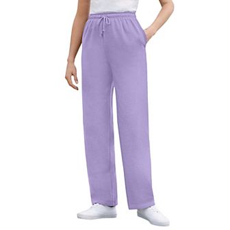 Woman Within Plus Size Petite Better-Fleece Pull-On Drawstring Sweatpants