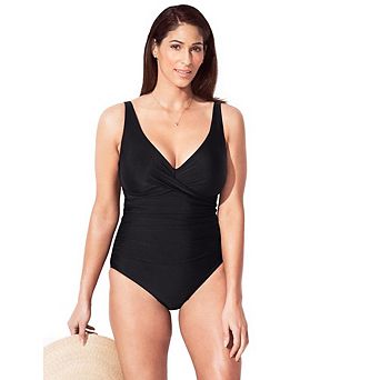 Swimsuits for All Women's V-Neck One Piece Swimsuit