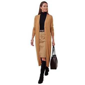 Jessica London Women's Plus Size Fine Gauge Duster Cardigan