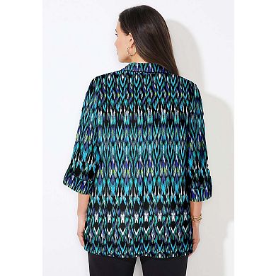 Catherines Women's Plus Size Petite The Timeless Blouse