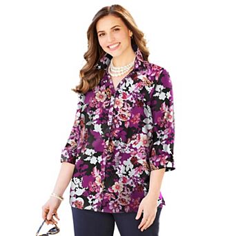Catherines Women's Plus Size Petite The Timeless Blouse