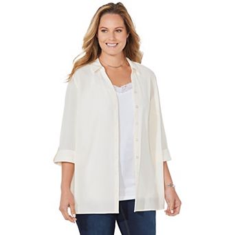 Catherines Women's Plus Size Petite The Timeless Blouse
