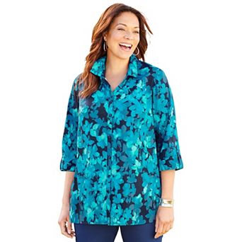 Catherines Women's Plus Size Petite The Timeless Blouse